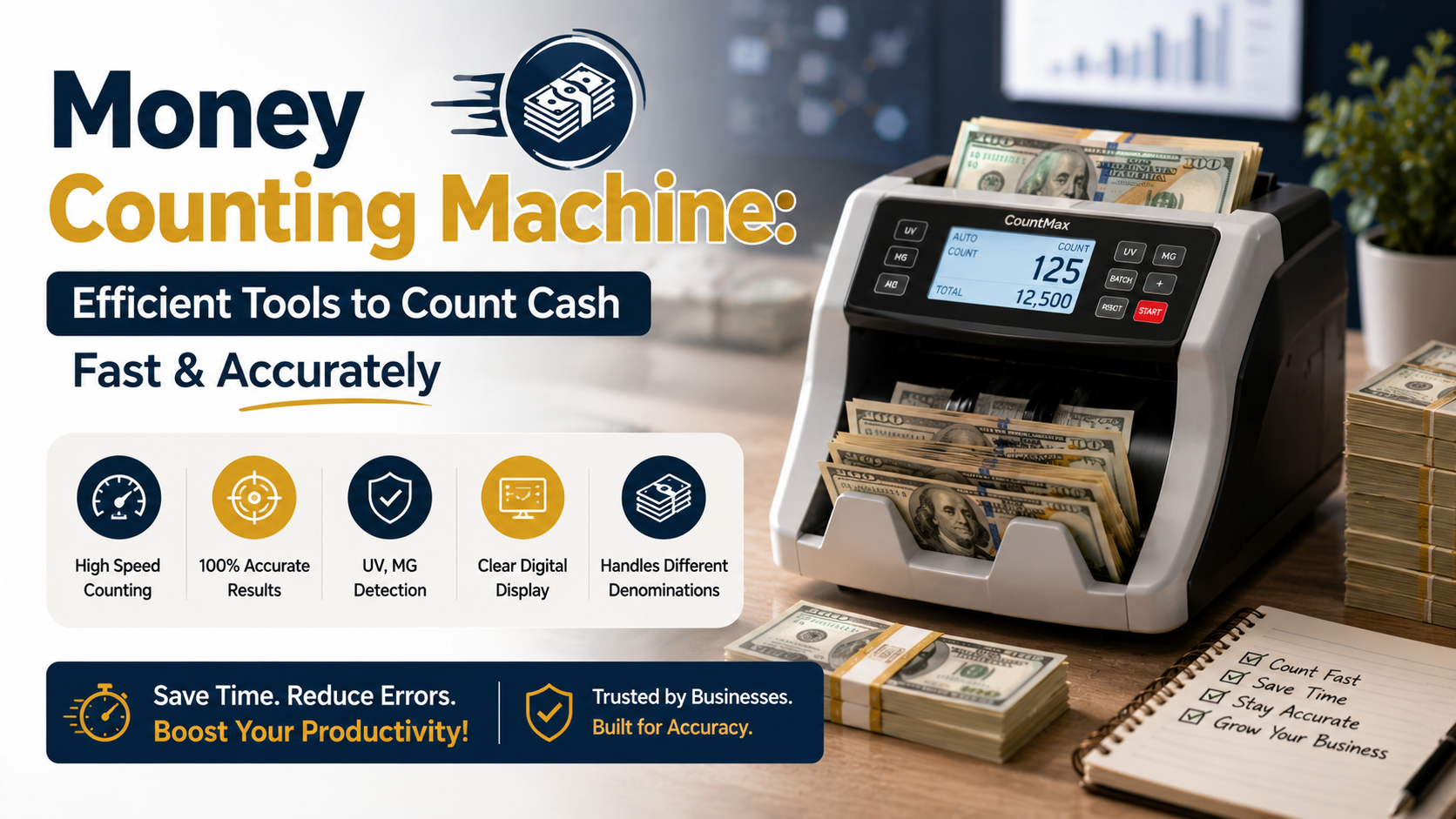 Money Counting Machine: Efficient Tools to Count Cash Fast & Accurately